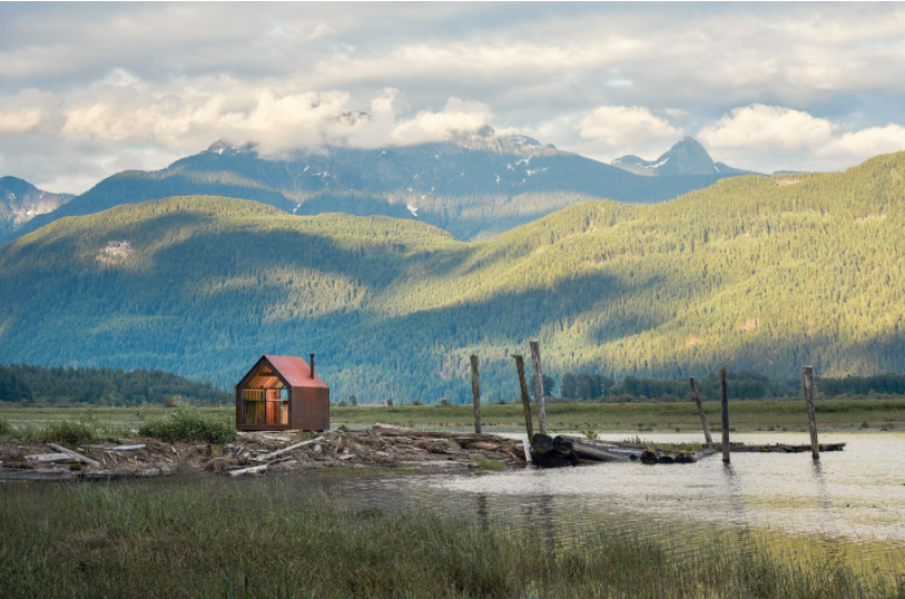 Mobilny domek ze stali kortenowskiej