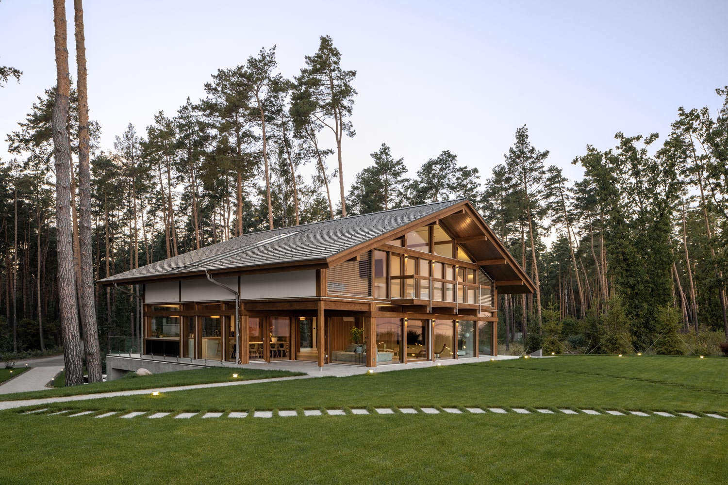 Wood and Glass Villa