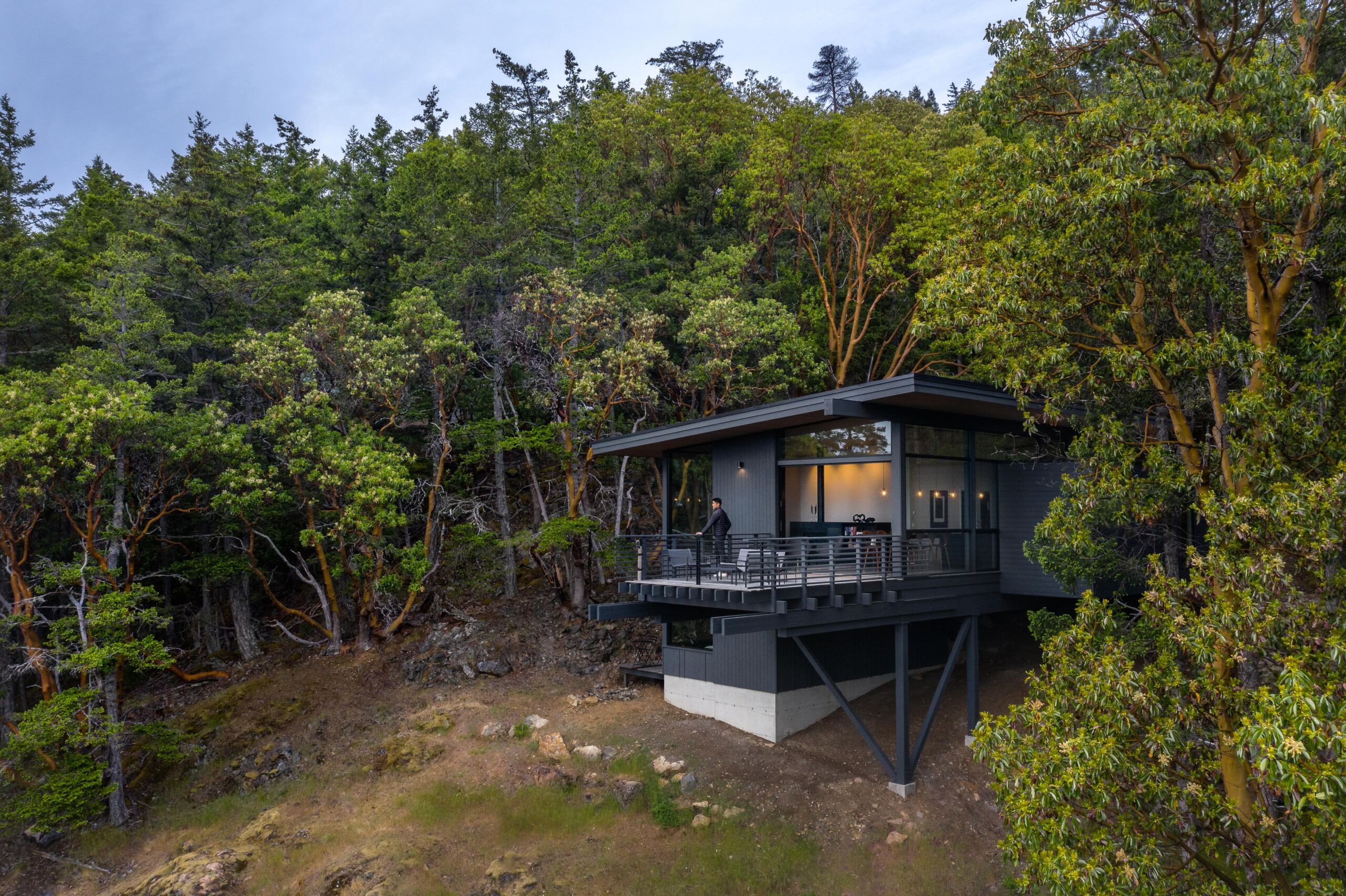 Buck Mountain Cabin to cedrowy dom wakacyjny in Orcas by Heliotrope