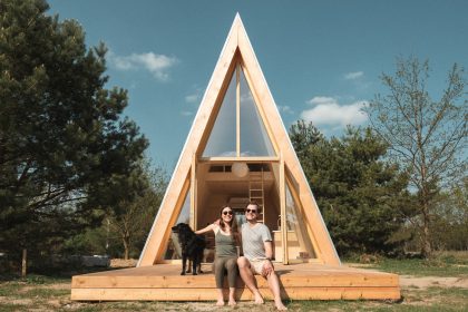 Mała Ziemia, klasyczna A-frame, Nowa Wieś-Śladów