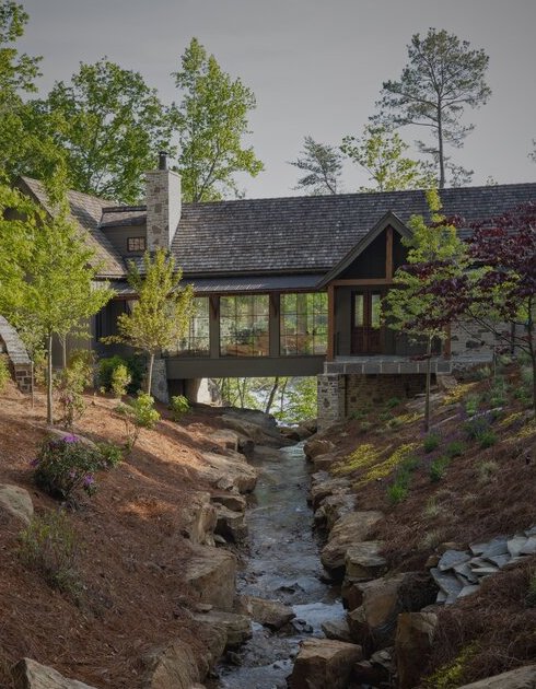 Smith Lake Waterfall, Barrett Architecture Studio